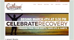 Desktop Screenshot of calhounbaptist.org