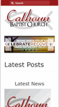 Mobile Screenshot of calhounbaptist.org